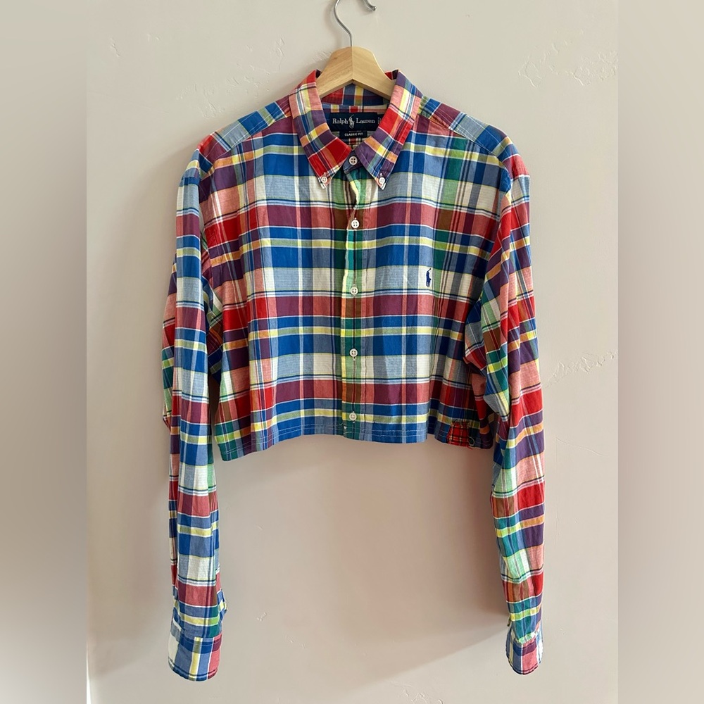 Ralph Lauren | Cropped Plaid Button Down